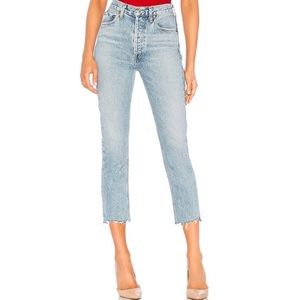AGOLDE Riley Revolve High-rise mom jeans 28